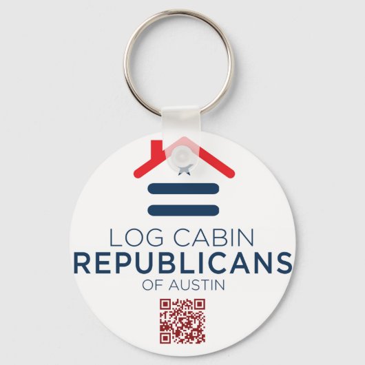 LCR Austin Keychain – ラウンド – 新しいロゴ キーホルダー (正面)