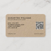 LCSWソーシャルワーカーカスタムのQR写真 名刺 (裏面)