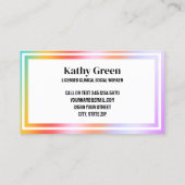 LCSWソーシャルワーカー 名刺 (裏面)