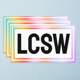 LCSWソーシャルワーカー 名刺