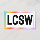 LCSWソーシャルワーカー 名刺 (正面)