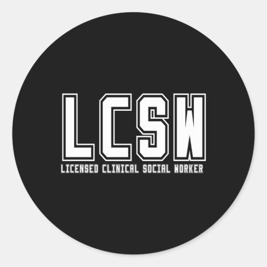 Lcsw臨床社会人卒業 ラウンドシール (正面)