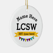 LCSW オーナメント ギフト 公認臨床ソーシャルワーカー (右)