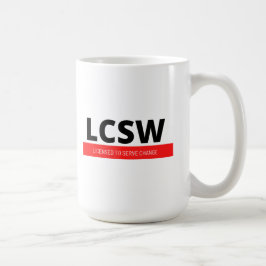 LCSW （赤） コーヒーマグカップ