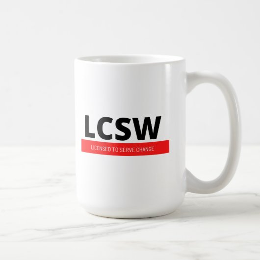LCSW (赤) コーヒーマグカップ (右)