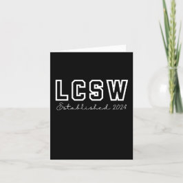 LCSW 2024卒業の新しいライセンスを取得したソーシャルワーカー シーズンカード