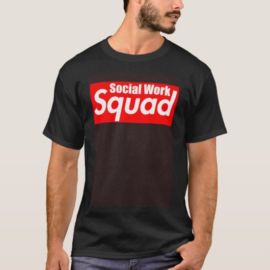 LCSW Social Worker Social Work Squadのサポート Tシャツ (正面)