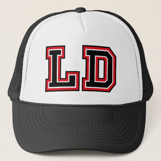 "LD" モノグラム トラッカー ハット (正面)