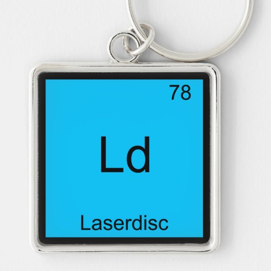 Ld - レーザーディスク 楽しい化学 元素記号Tシャツ キーホルダー (正面)