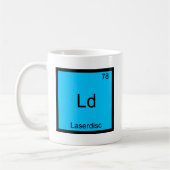 Ld - レーザーディスク 楽しい化学 元素記号Tシャツ コーヒーマグカップ (左)