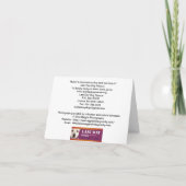 LDDRのメッセージカード カード (裏面)