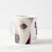 LDDRのロゴのマグ コーヒーマグカップ (正面左)