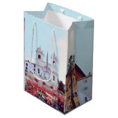 ldpピアッツァディスパーニャ-ローマ-花付き- ミディアムペーパーバッグ (正面アングル)