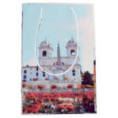 ldpピアッツァディスパーニャ-ローマ-花付き- ミディアムペーパーバッグ (正面)