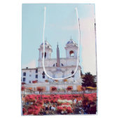 ldpピアッツァディスパーニャ-ローマ-花付き- ミディアムペーパーバッグ (裏面)