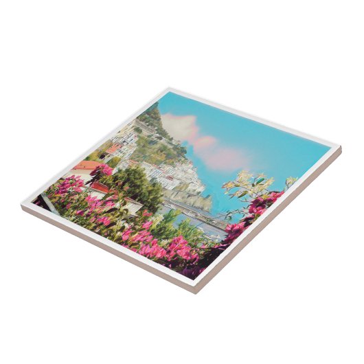 ldp AMALFI – パノラマ – Amalfi海岸 –  タイル (側面)