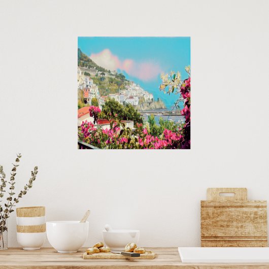 ldp AMALFI - panorama - Amalfi coast - ポスター (キッチン)