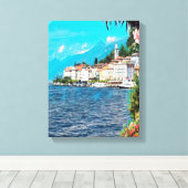 ldp BELLAGIO – コモ湖 –  キャンバスプリント (インサイチュ (ウッドフロア))