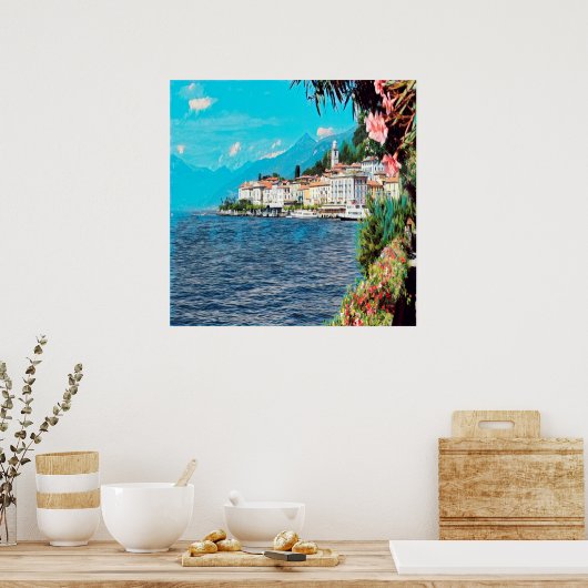 ldp BELLAGIO – コモ湖 – ポスター (キッチン)