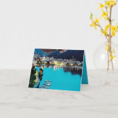 ldp COMO – 湖 – パノラマ カード (黄色い花)