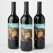 ldp MONTEPULCIANO – 都市 – パノラマ –  ワインラベル (ボトル)