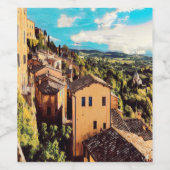 ldp MONTEPULCIANO – 都市 – パノラマ –  ワインラベル (シングルラベル)