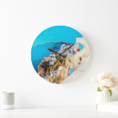 ldp SANTORINI – パノラマ –  ラージ壁時計 (ホーム)