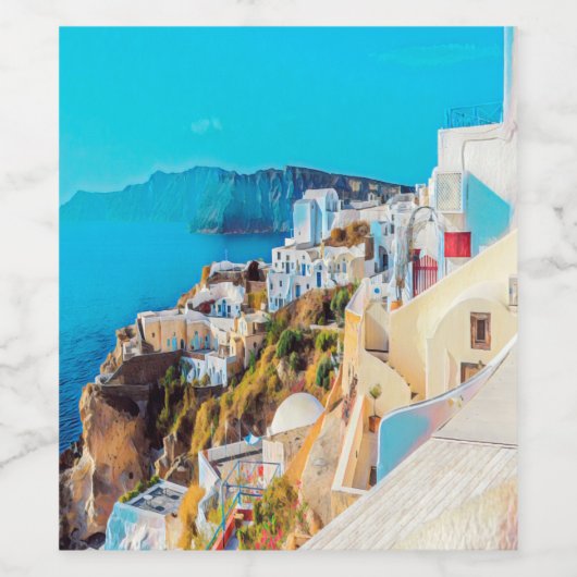 ldp SANTORINI – パノラマ –  ワインラベル (シングルラベル)