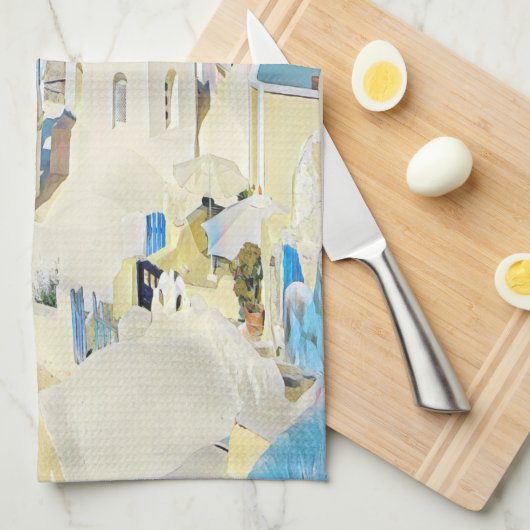 ldp SANTORINI -表示- キッチンタオル (四つ折り)