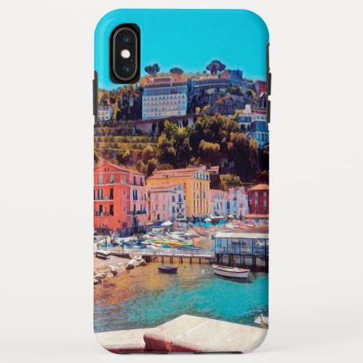 ldp SORRENTO – パノラマ – ビーチ- Case-Mate iPhoneケース (裏面)