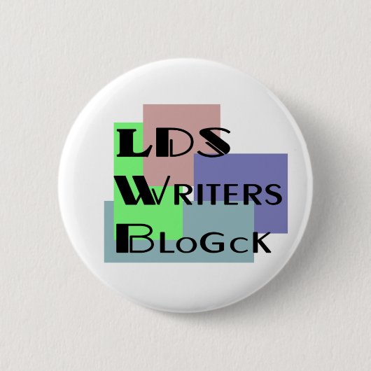 LDSの作家のBlogckボタン 缶バッジ (正面)
