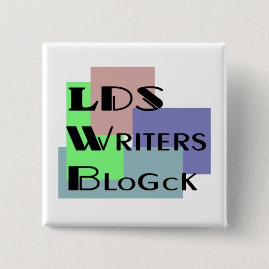 LDSの作家のBlogckボタン 缶バッジ (正面)