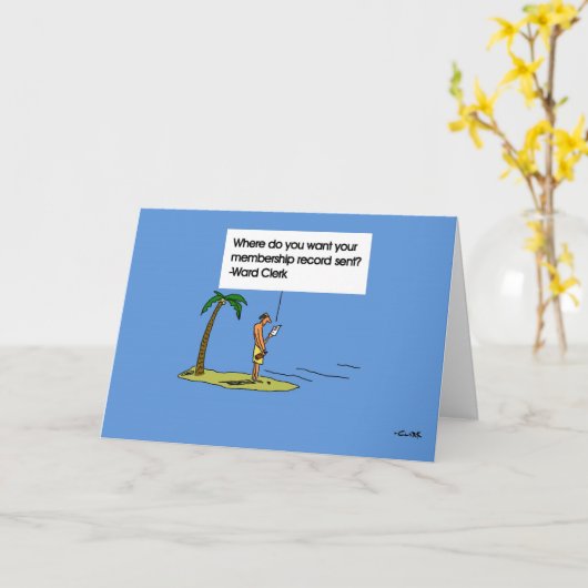 LDSの別れの挨拶状 カード (黄色い花)