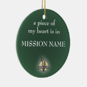 LDSの宣教師オーナメント。 カスタマイズ可能 セラミックオーナメント (右)