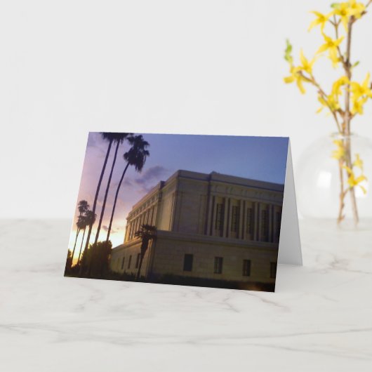 LDSの挨拶状 カード (黄色い花)