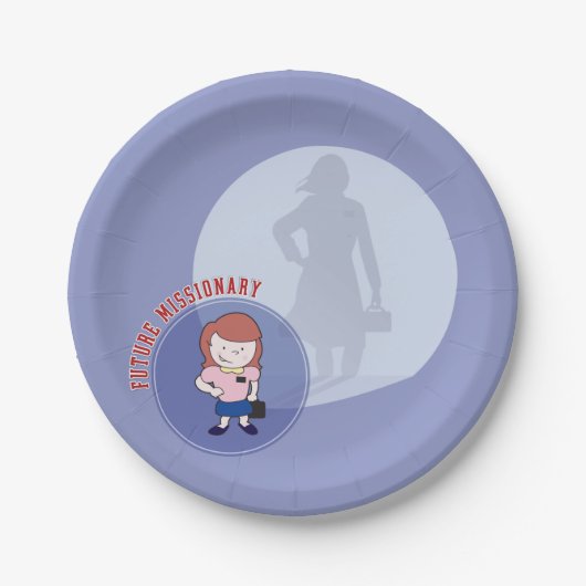 LDSの未来の宣教師紙皿 ペーパープレート (正面)