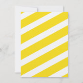 LDSの洗礼の招待状の男の子-黄色および青 招待状 (裏面)