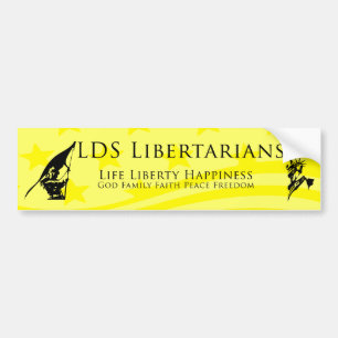 LDSの自由意志論者のバンパーステッカー バンパーステッカー
