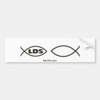 ldsはロゴ、権利の空白のな魚、lds-fish.comを採取します バンパーステッカー