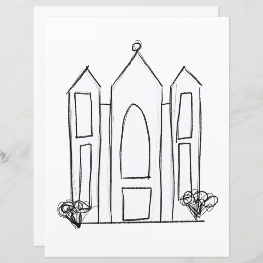 LDSソルトレイクシティテンプルシンプルモロモダンモン (正面/裏面)