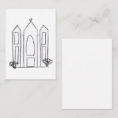 LDSソルトレイクシティテンプルシンプルモロモダンモン アドバイスカード (正面/裏面)