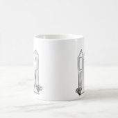 LDSソルトレイクシティテンプルシンプルモロモダンモン コーヒーマグカップ (中央)