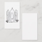 LDSソルトレイクシティテンプルシンプルモロモダンモン ノートカード (正面/裏面)