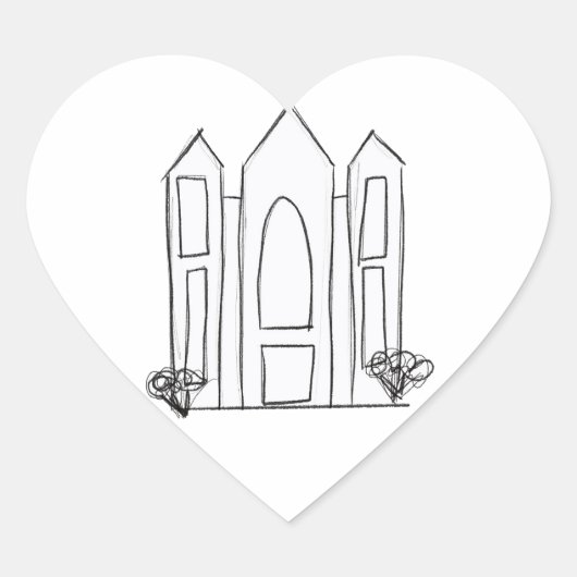 LDSソルトレイクシティテンプルシンプルモロモダンモン ハートシール (正面)