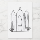 LDSソルトレイクシティテンプルシンプルモロモダンモン フードラベル (シングルラベル)