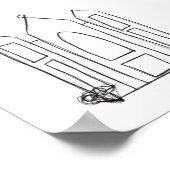 LDSソルトレイクシティテンプルシンプルモロモダンモン ポスター (角)