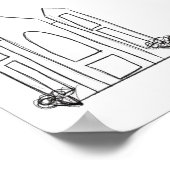 LDSソルトレイクシティテンプルシンプルモロモダンモン ポスター (角)