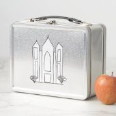 LDSソルトレイクシティテンプルシンプルモロモダンモン メタルランチボックス (インサイチュ)