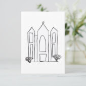 LDSソルトレイクシティテンプルシンプルモロモダンモン 出欠カード (スタンド正面)