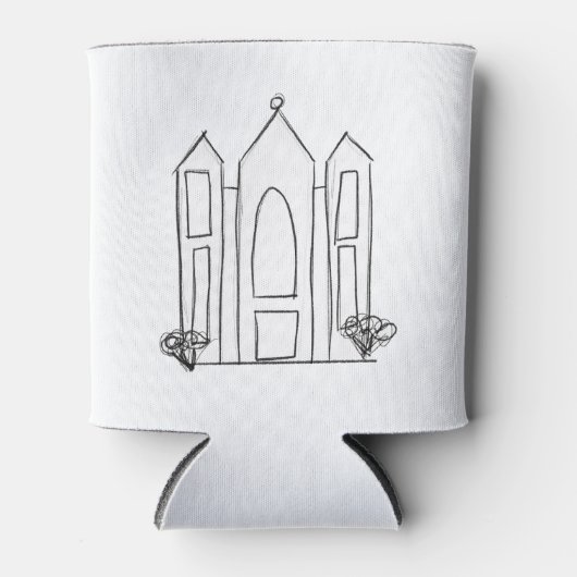 LDSソルトレイクシティテンプルシンプルモロモダンモン 缶クーラー (正面)